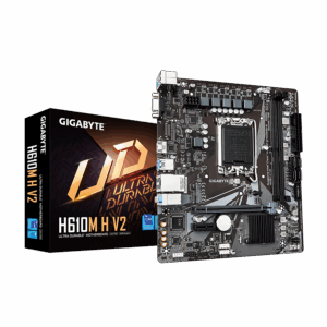 Gigabyte MB H610M H V2 G10, LGA1700; 2xDDR5 up to 96GB 1xM.2; 4x SATA, HDMI, 1xPS2; 6xUSB