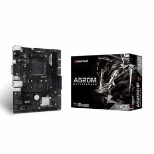 MB BIOSTAR A520MHP, mATX, Soc AM4, DDR4, M.2, GbE LAN, HDMI, VGA