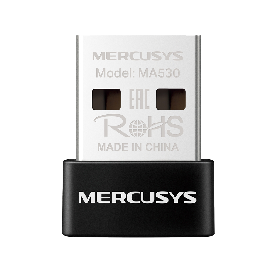 USB Bluetooth dongle Mercusys MA530 Bluetooth 5.3 Nano USB Adapter, Bluetooth 5.3, Nano-Size, USB 2.0, Supported operating systems include Win 11/10/8