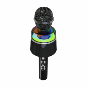 Mikrofon karaoke wireless bluetooth sa zvučnikom, black, GEMBIRD MICBT-01-BK