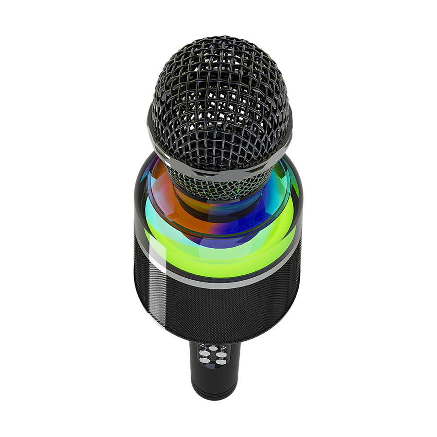 Mikrofon karaoke wireless bluetooth sa zvučnikom, black, GEMBIRD MICBT-01-BK - Image 2