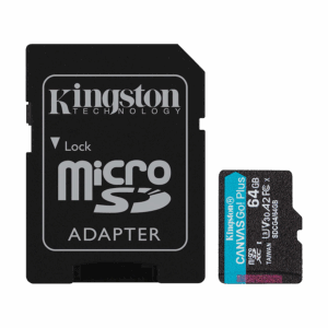 Micro SDXC card Kingston 64GB Canvas GoPlus Gen.4 200MB/s A2 U3 V30 Card + Adapter SDCG4/64GB