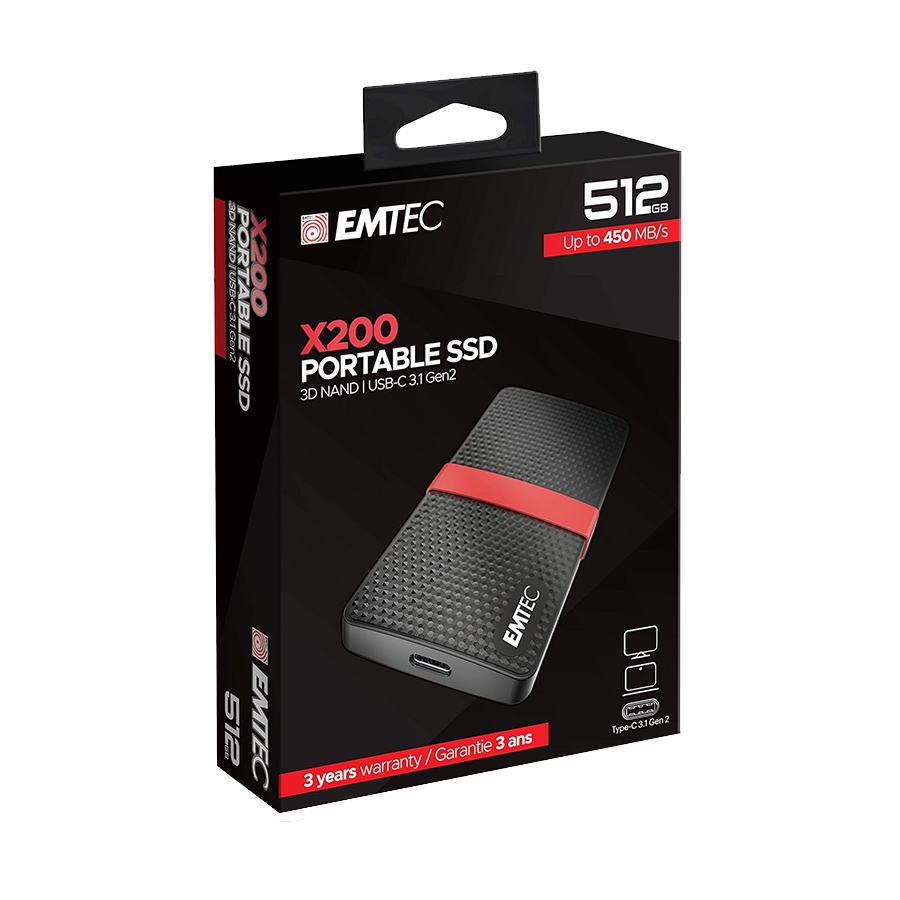EXT.SSD 512GB Emtec SSD 3.1 X200 512GB Portable D0ECSSD512GX200 - Image 5
