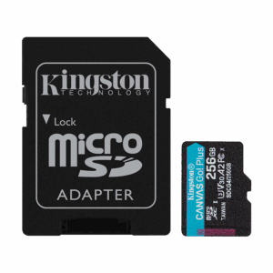 Micro SDXC card Kingston 256GB Canvas GoPlus Gen.4 200MB/s A2 U3 V30 Card + Adapter SDCG4/256GB