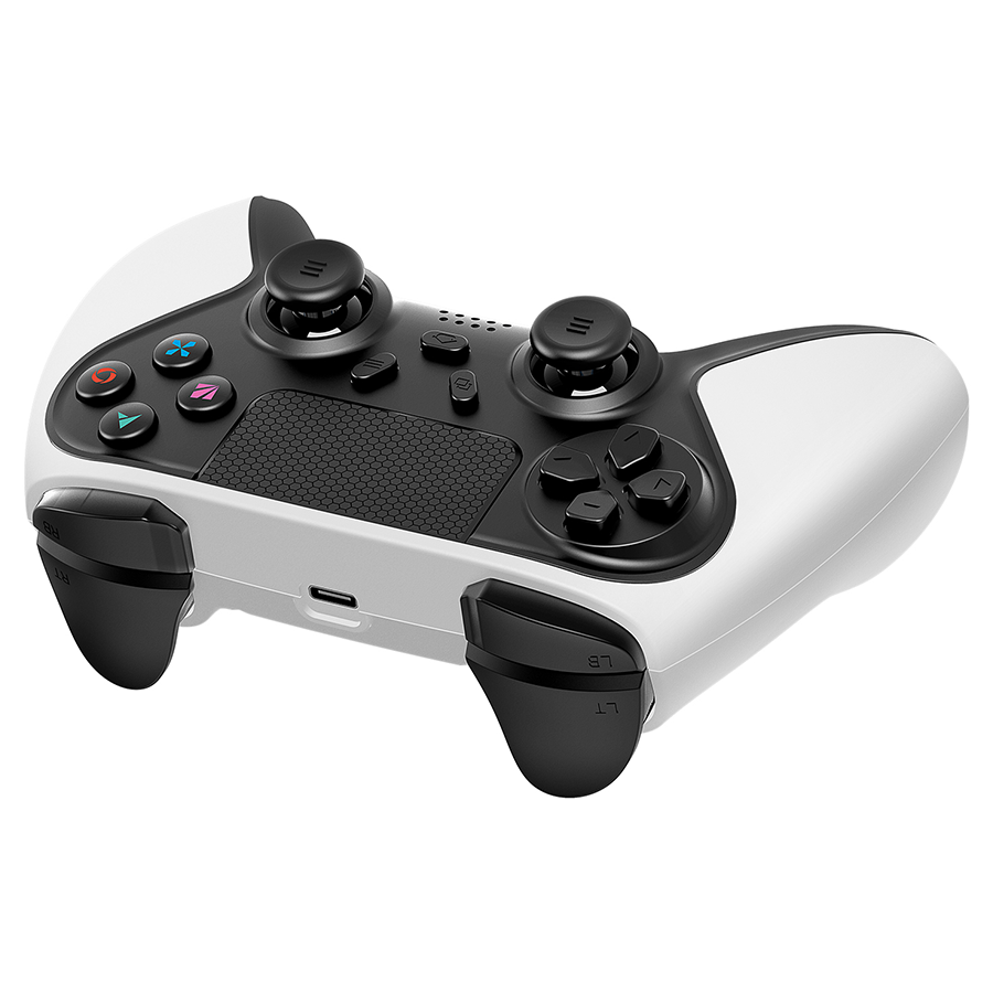 Game Pad gaming RAMPAGE Snopy Tactic White Bluetooth Dual Vibration PS4 Gamepad Joypad, 40929 - Image 4