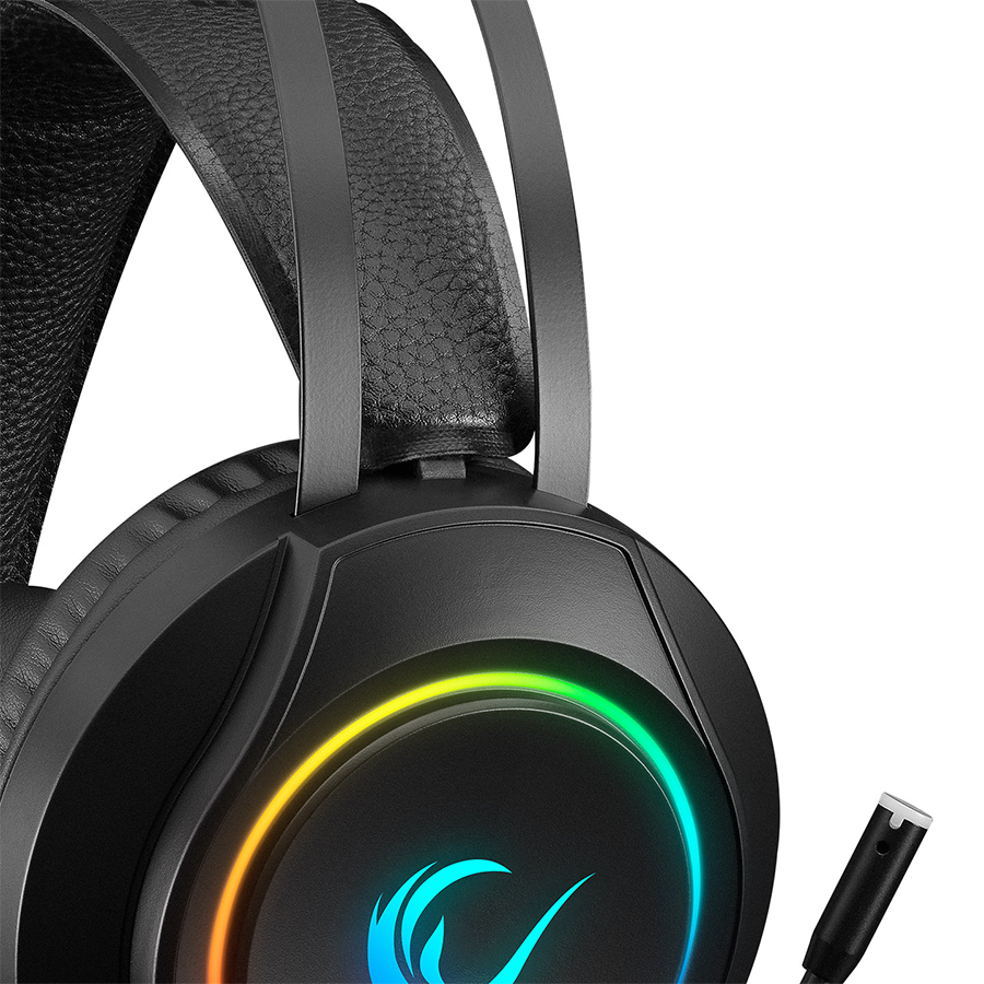Slušalice sa mikrofonom gaming RAMPAGE RM-K45 ORBIT-S Black RGB Led 7.1 Gaming Headset with Microphone, 35150 - Image 5