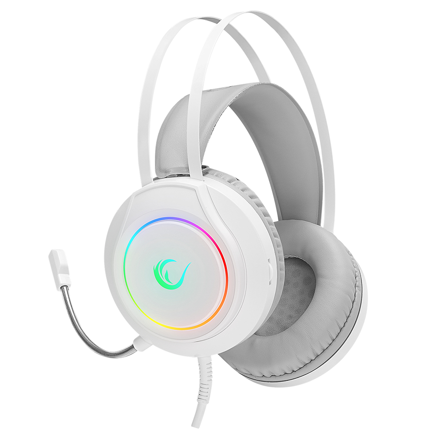 Slušalice sa mikrofonom gaming RAMPAGE RM-K45 ORBIT-S White RGB Led 7.1 Gaming Headset with Microphone, 40794 - Image 2