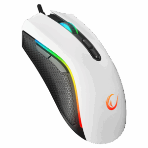 Miš gaming RAMPAGE RAMPAGE SMX-R44 V2 Macrol White 12800 DPI RGB LED 80 Million Huano Switch Gaming Player Mouse, 41492