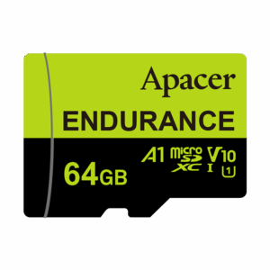 Micro SD card Apacer 64 GB Apacer Endurance microSDXC Read/Write up to 100 MB/s AP64GEDM1D05-R