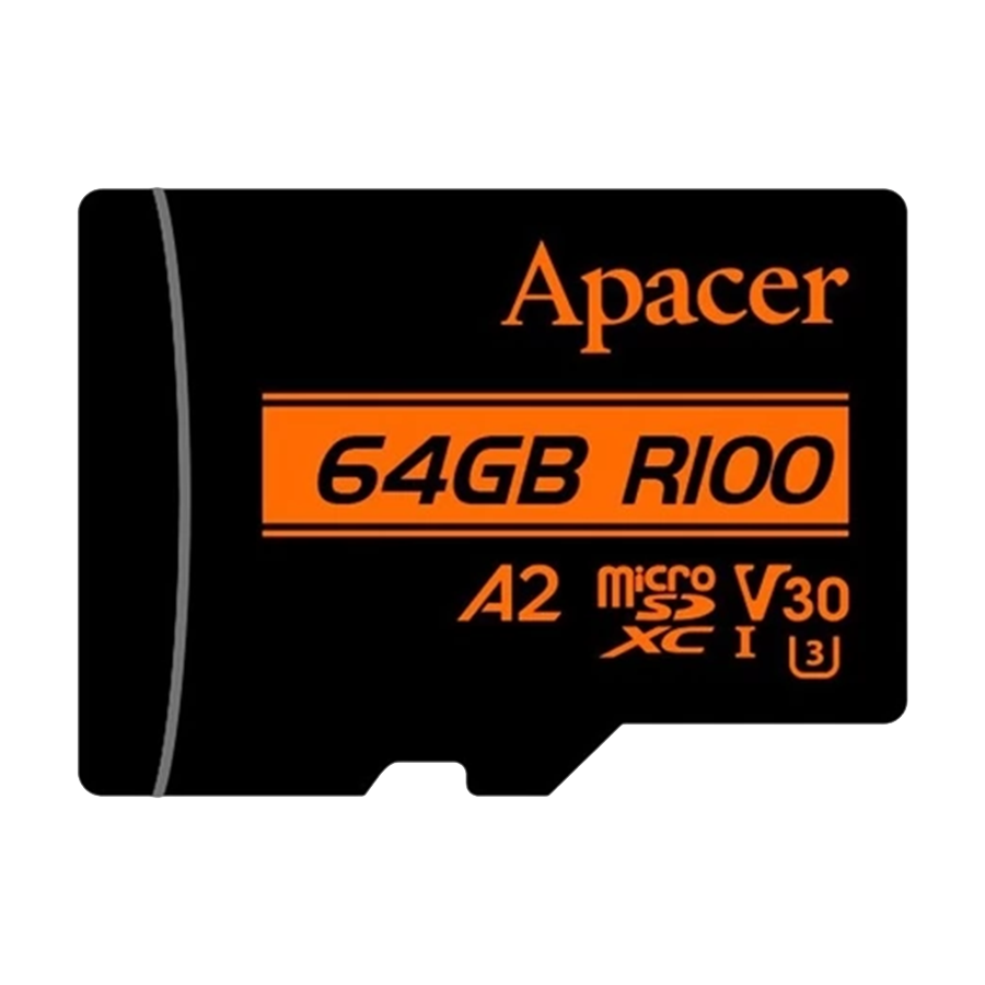 Micro SD card Apacer microSDXC 64GB AP64GMCSX10U8-R Read/Write Speed (Up to) 85 MB/s