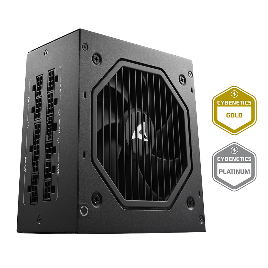 Napojna jedinica SHARKOON gaming Rebel P20 1000W ATX 3.1, LLC+DC-to-DC, Fully-Modular, Cybenetics Gold
