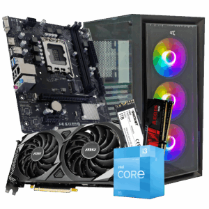 GNC GAMER VOYAGER i3-12100F, H610, 32 GB DDR4, 1TB NVMe, RTX 3060 12GB, PSU 650W, gaming kucište
