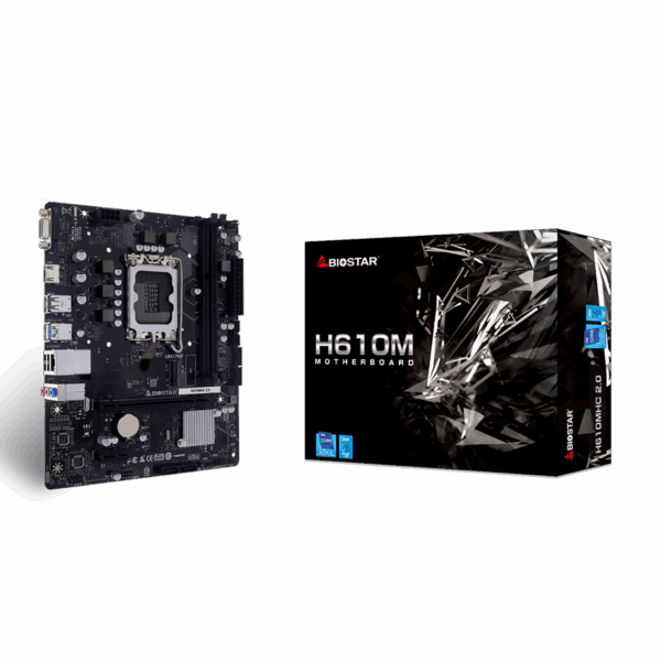 MB BIOSTAR H610MHC 2.0, mATX, Soc 1700, DDR4, M.2, LAN, HDMI, VGA