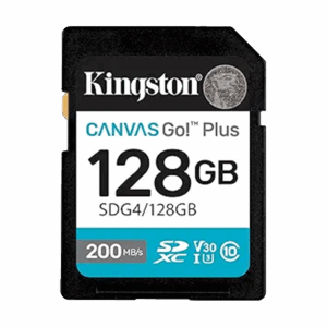 SD card Kingston 128 GB SDG4/128GB  SDXC,r/w:200/160MB/s, DSLRs, mirrorless cameras, 4K video