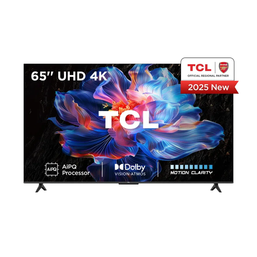 TCL 65"V6C 4K TV Google OS HDR10 HVA Panel Motion Clarity Dolby Audio; AiPQ Processor; 65V6C