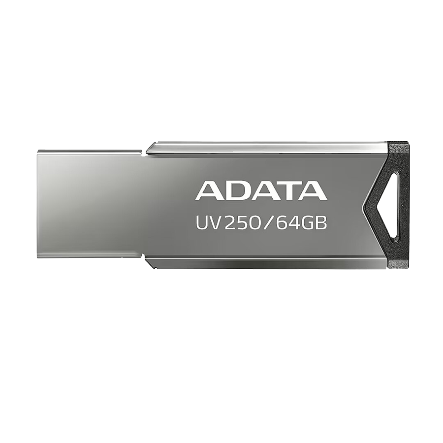 USB Memory stick Adata 64GB UV250 2.0 Silver Metal Style AUV250-64G-RBK