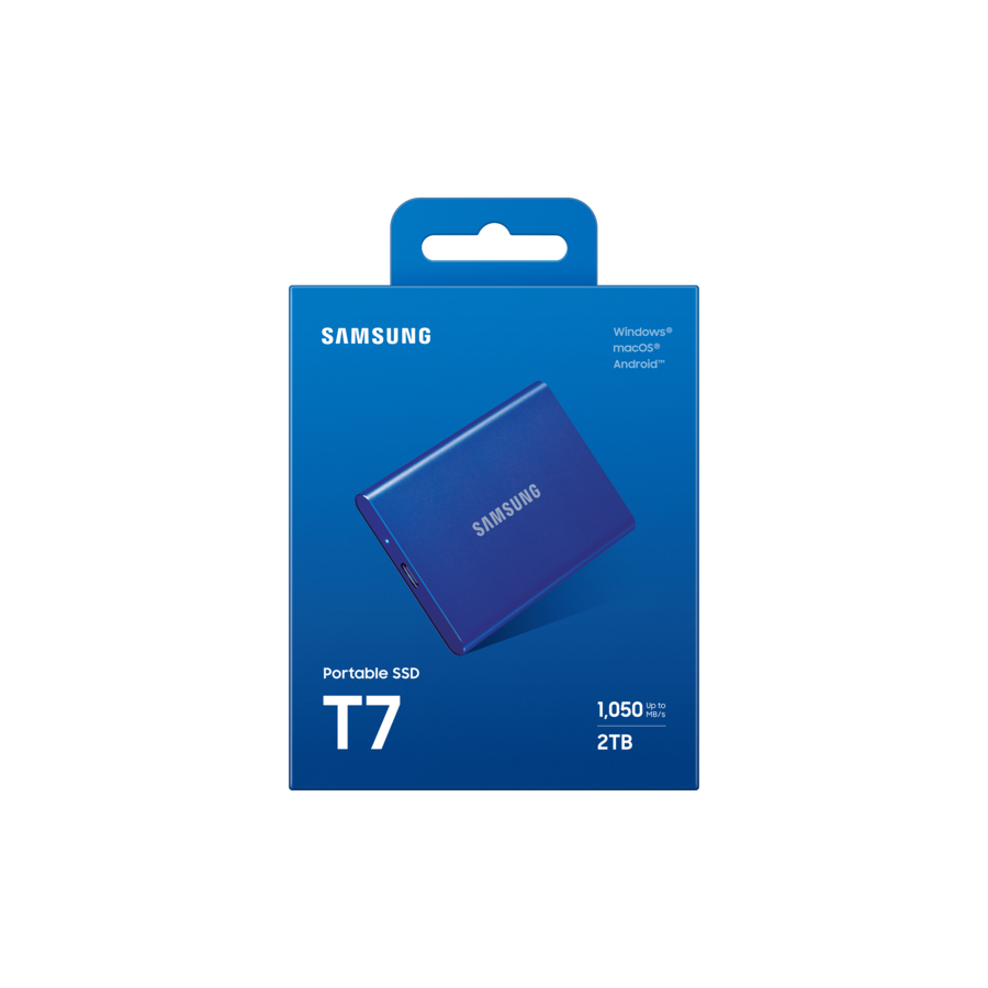 EXT.SSD SAMSUNG Portable T7 2TB USB 3.2 Gen 2 Sequential Read/Write : Up to 1,050MB/sec /Up to 1,000 MB/sec/plava/MU-PC2T0H/WW - Image 4