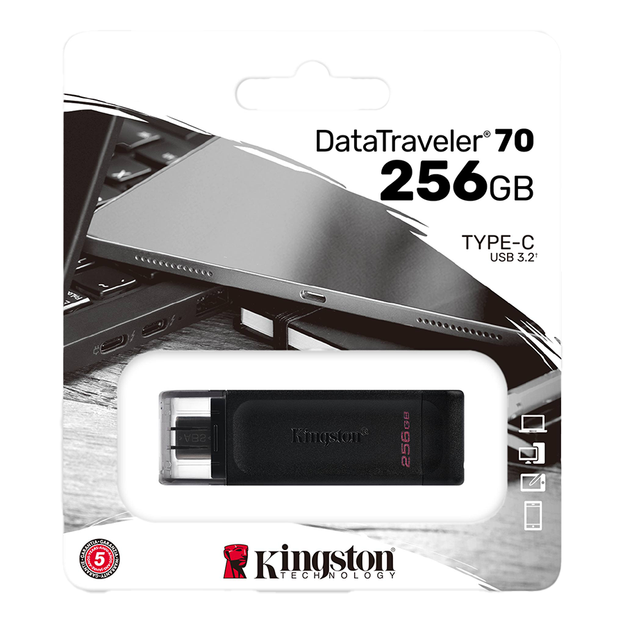 USB Memory stick Kingston 256GB, USB type-C DT70/256GB - Image 3