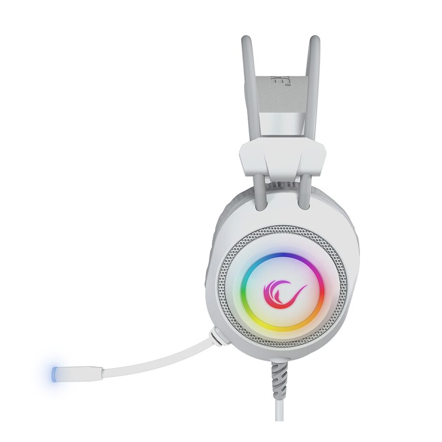 Slušalice sa mikrofonom gaming RAMPAGE RM-K19 RAGING PLUS White USB 7.1 Surround RGB LED Gaming Headset with Microphone, 40176 - Image 2
