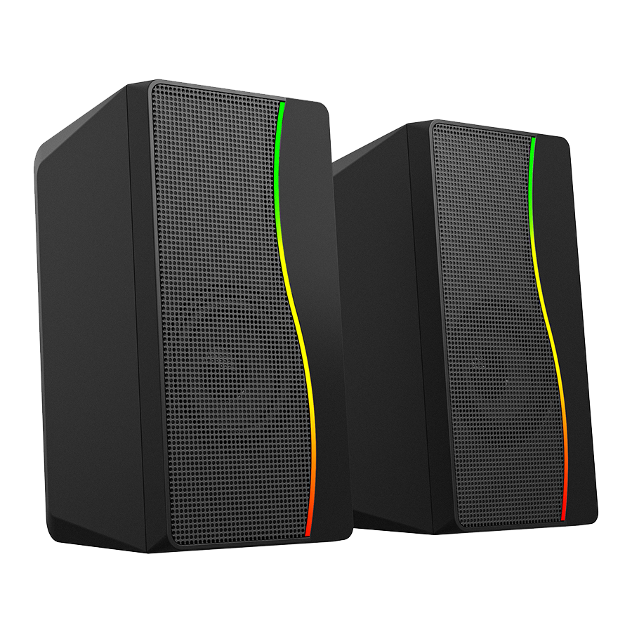 Zvučnici 2.1 gaming Mikado MD-254 2 1 25W (5W*2 15W) USB SD FM FM Bluetooth supported RGB sound system, 40116 - Image 6