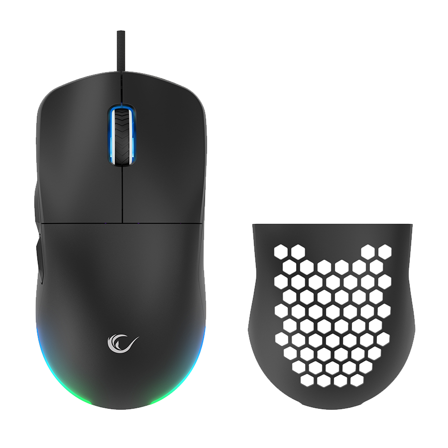 Miš gaming RAMPAGE BLINK Black 7 Macro Keys RGB 12800 DPI, 40072 - Image 2