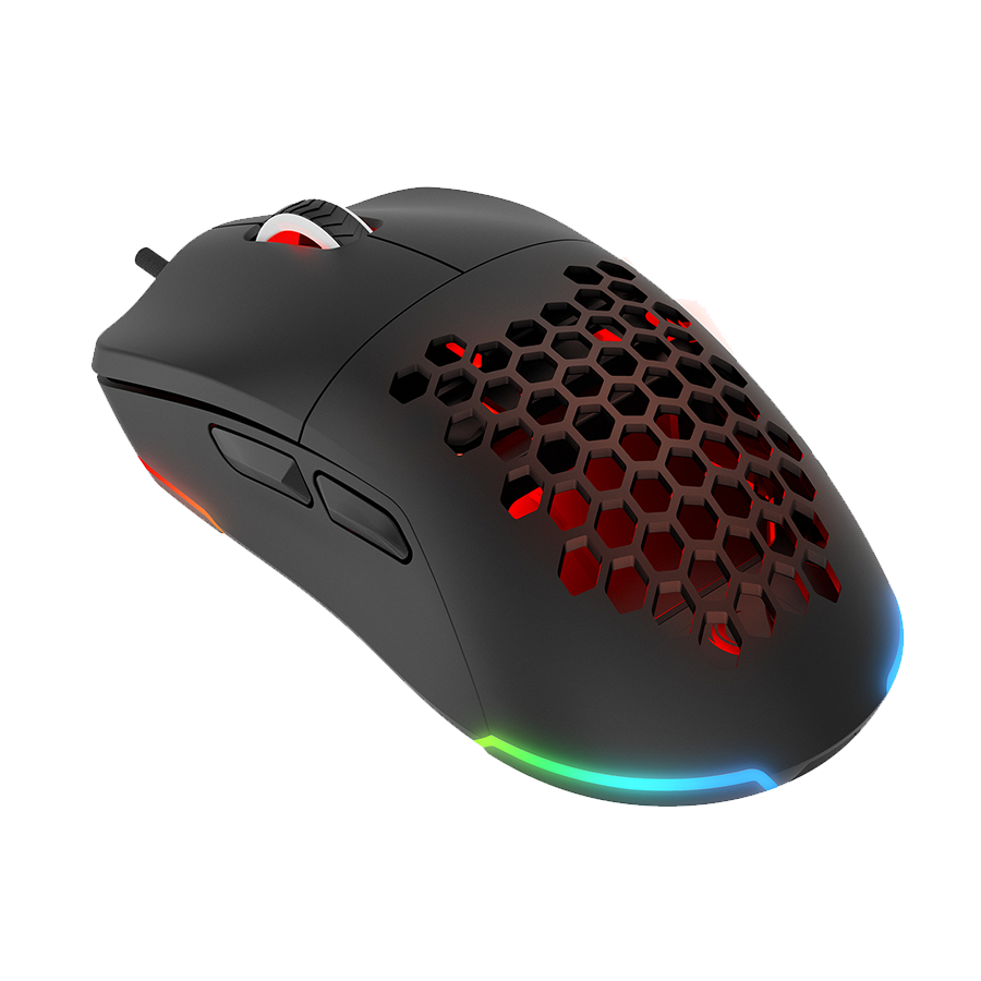 Miš gaming RAMPAGE BLINK Black 7 Macro Keys RGB 12800 DPI, 40072 - Image 5
