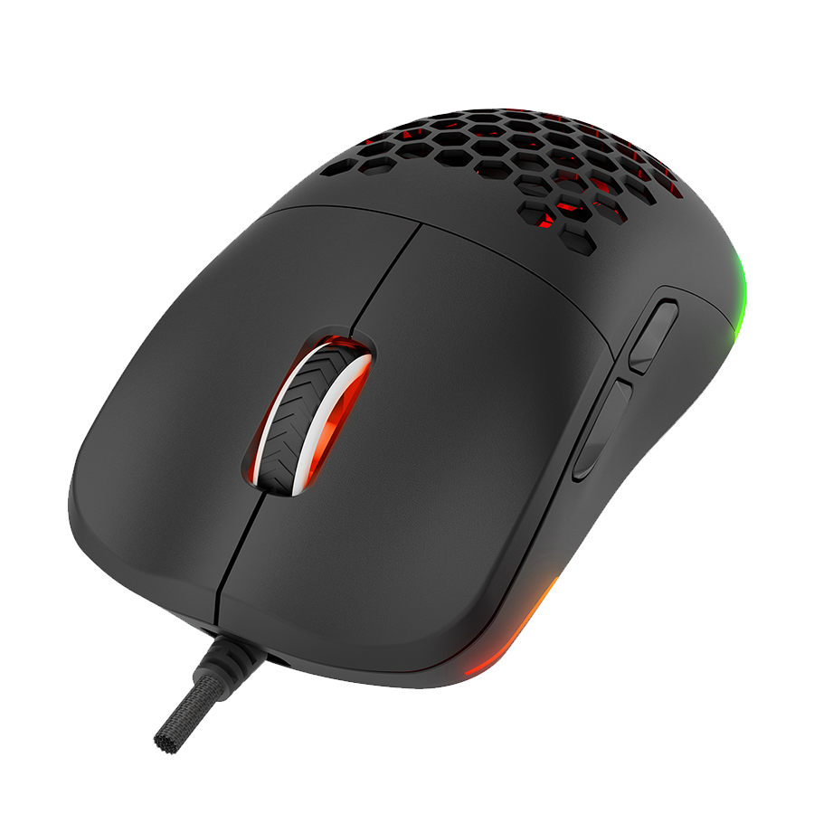Miš gaming RAMPAGE BLINK Black 7 Macro Keys RGB 12800 DPI, 40072 - Image 7