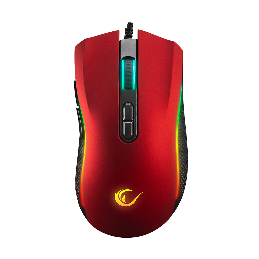Miš gaming RAMPAGE SMX-R44 V2 Macrol Red 2800 DPI RGB LED 80 Million Huano Switch Gaming Player Mouse, 41490 - Image 2