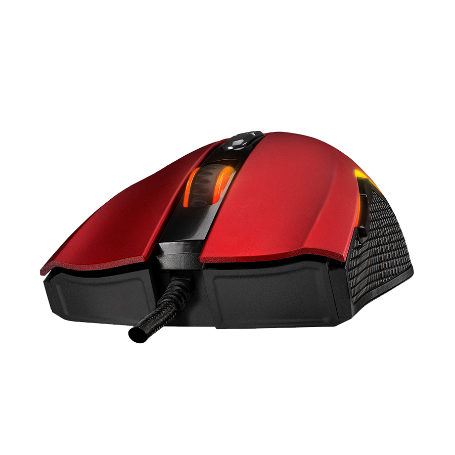 Miš gaming RAMPAGE SMX-R44 V2 Macrol Red 2800 DPI RGB LED 80 Million Huano Switch Gaming Player Mouse, 41490 - Image 3