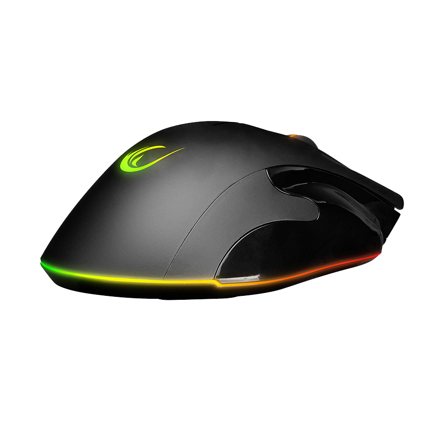 Miš gaming RAMPAGE SMX-R22 PhoenIX V2 Black, 7 key RGB 12800DPI, 31393 - Image 5