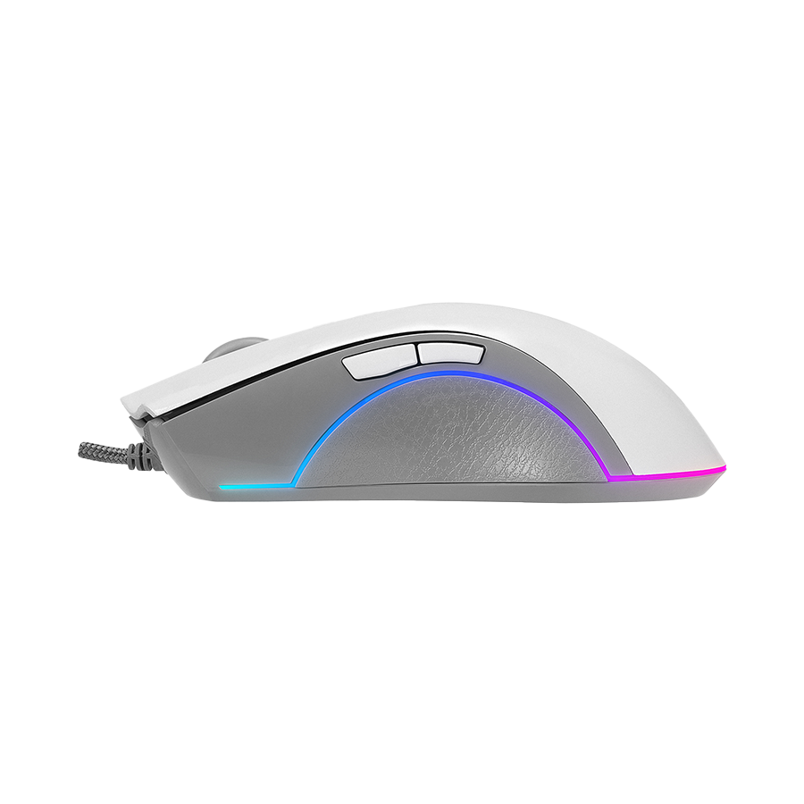 Miš gaming RAMPAGE SMX-R22 PhoenIX V2 White 7 key RGB 12800DPI, 39102 - Image 5