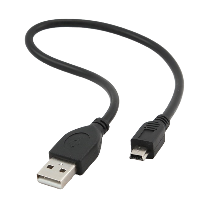 USB 2,0 PRO kabal A-mini 5PM 30cm, GEMBIRD CCP-USB2-AM5P-1 - Image 2