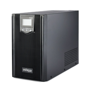 UPS GEMBIRD EG-UPS-PS3000-02, 3000 VA pure sine wave UPS, LCD display, 3 x Schuko + 3 x C13 outputs, USB, black