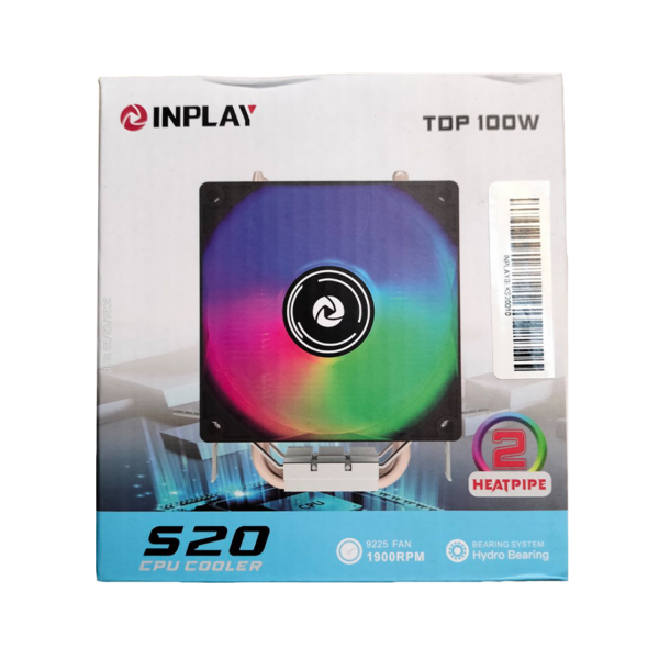 CPU hladnjak INPLAY CPU Cooler S20, LGA 115x, 1200, 17xx, 1366, AMD AM3, AM4, AM5