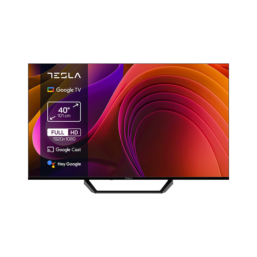TESLA TV 40E655BFS FHD Google Powered by Google TV 2x10W Box Speakers