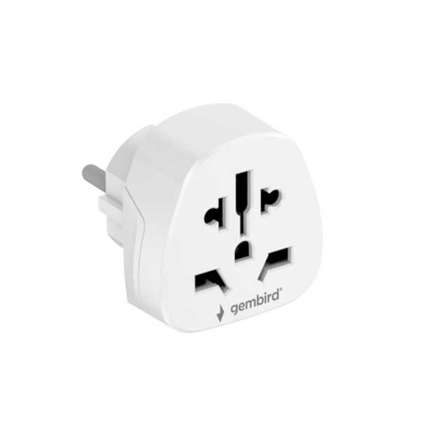 GEMBIRD univerzalni AC strujni adapter World to EU power adapter plug, 15A, A-AC-EUMINTF slika 3