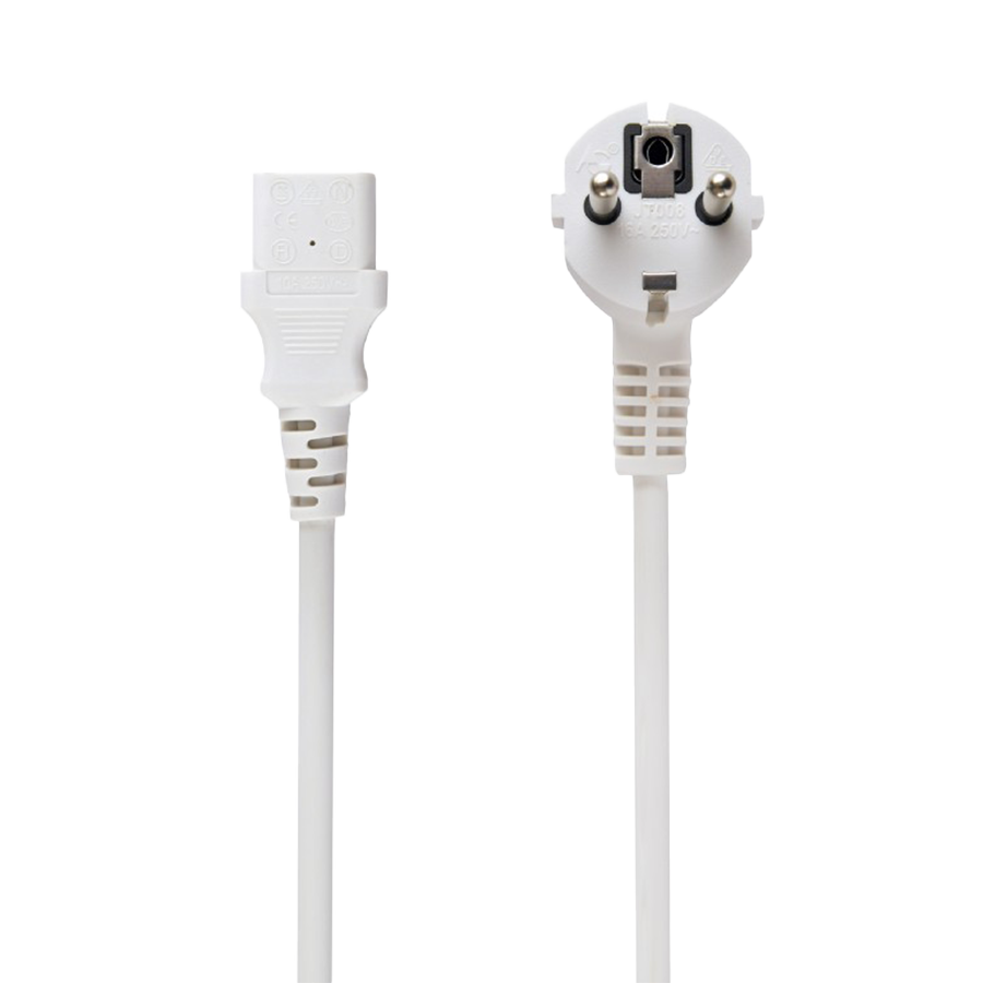 Napojni kabl, PC-186W-VDE, white GEMBIRD, 1,8m