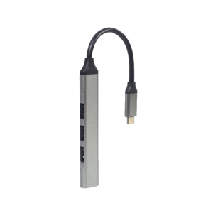 USB HUB GEMBIRD 4-port Type-C GEMBIRD (USB3 x 1 port, USB2 x 3 ports), silver, UHB-CM-U3P1U2P3-03