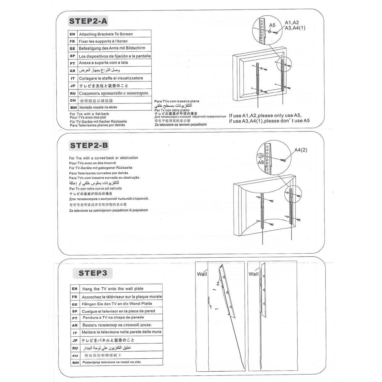 Zidni nosač GNC PSW530SF, 32"-65", 30kg, VESA 400x400, super slim profile 18mm - Image 4