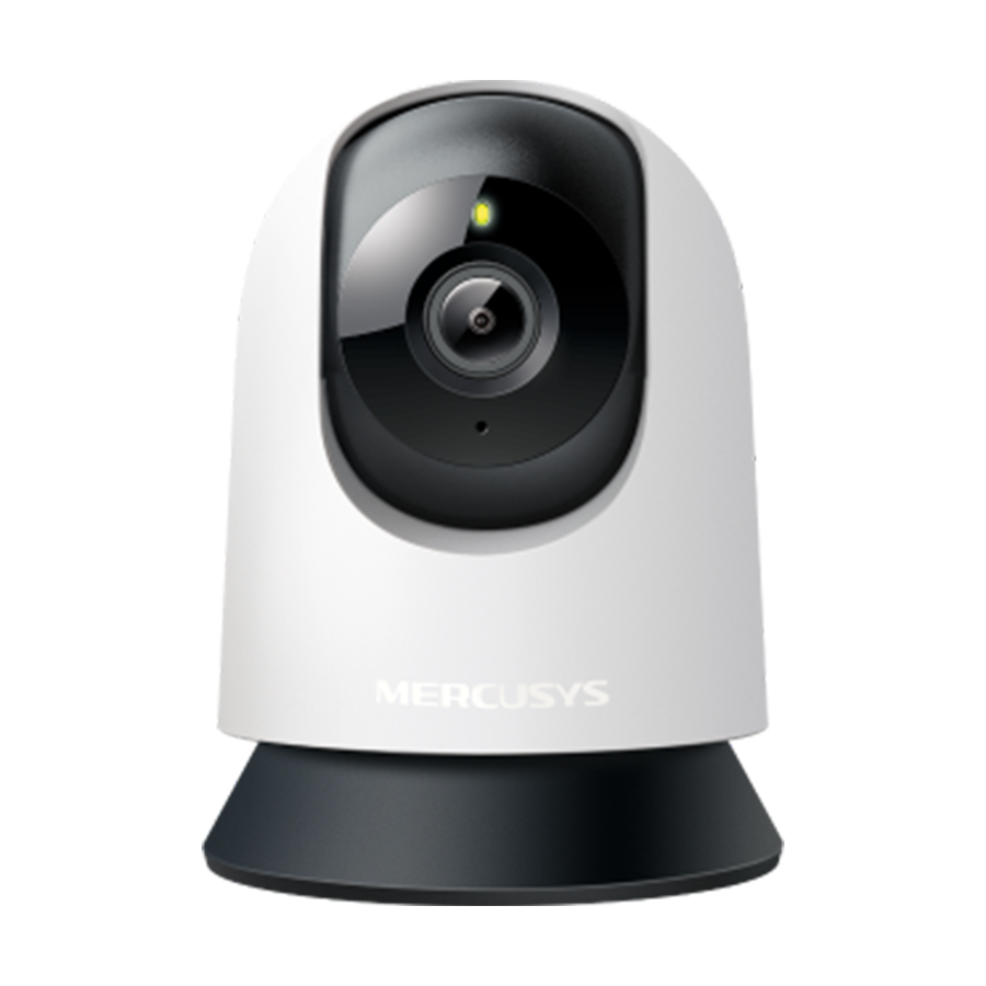 Mercusys MC200 Pan/Tilt Home Security Wi-Fi Camera, 1080P, 2.4 GHz, Horizontal 360, Pan/Tilt, Smart Detection and Notifications (motion, person, baby