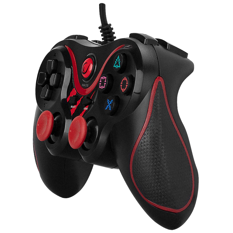 Game Pad gaming RAMPAGE Nebulix PS3/PC Red USB 1.8m Joypad, 40715 - Image 3