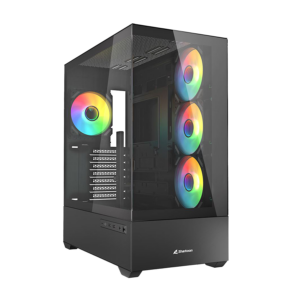 Kućište SHARKOON gaming, AK6 RGB Black ATX, ventilator 4x120mm