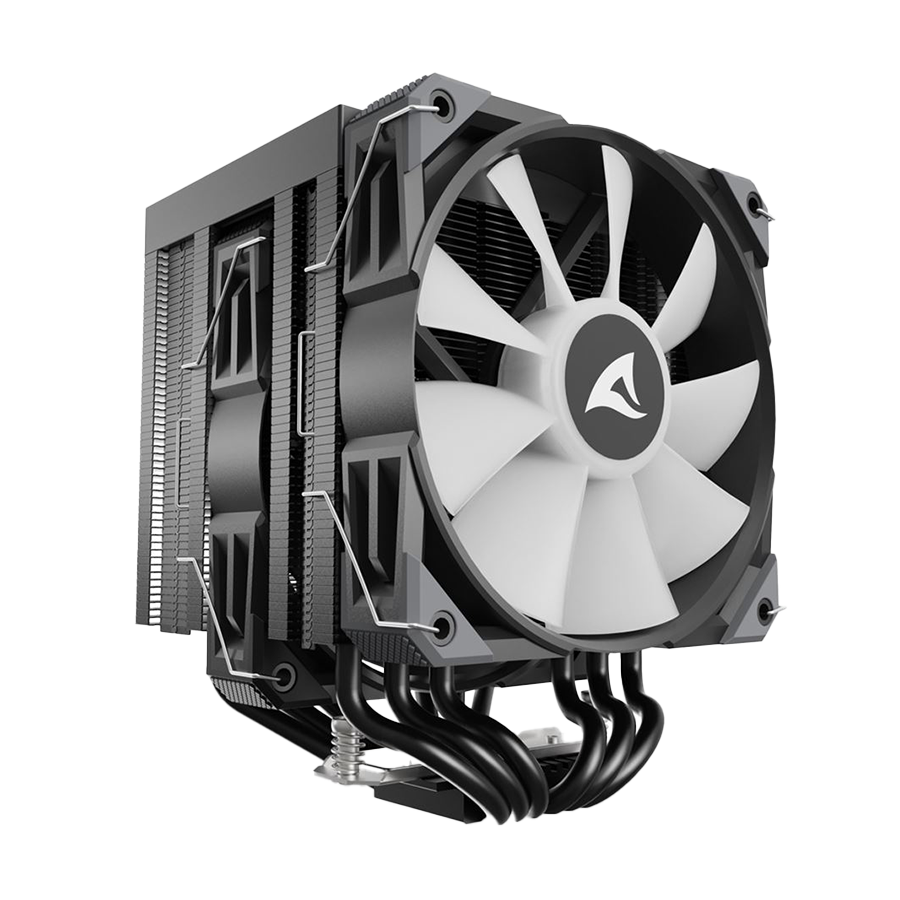 CPU hladnjak Sharkoon A60 RGB Black Air Cooler Intel AMD - Image 2