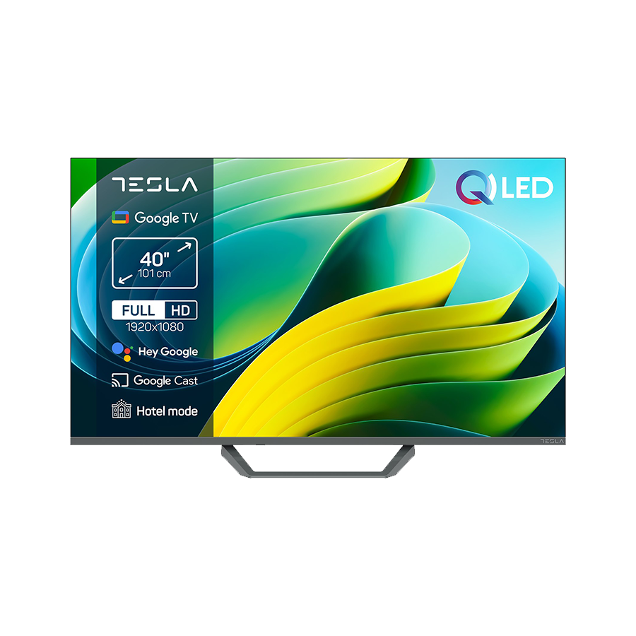 TESLA TV QLED Q40E665GFS FHD Powered by Google TV HDR HLG Box zvucnici 2x10W