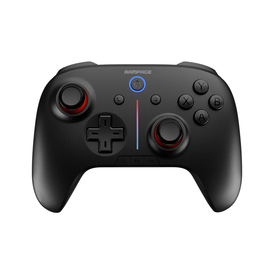 Game Pad gaming RAMPAGE HYDRA Black bluetooth wireles 2.4 GHz PC Gamepad RGB Joypad, 41047