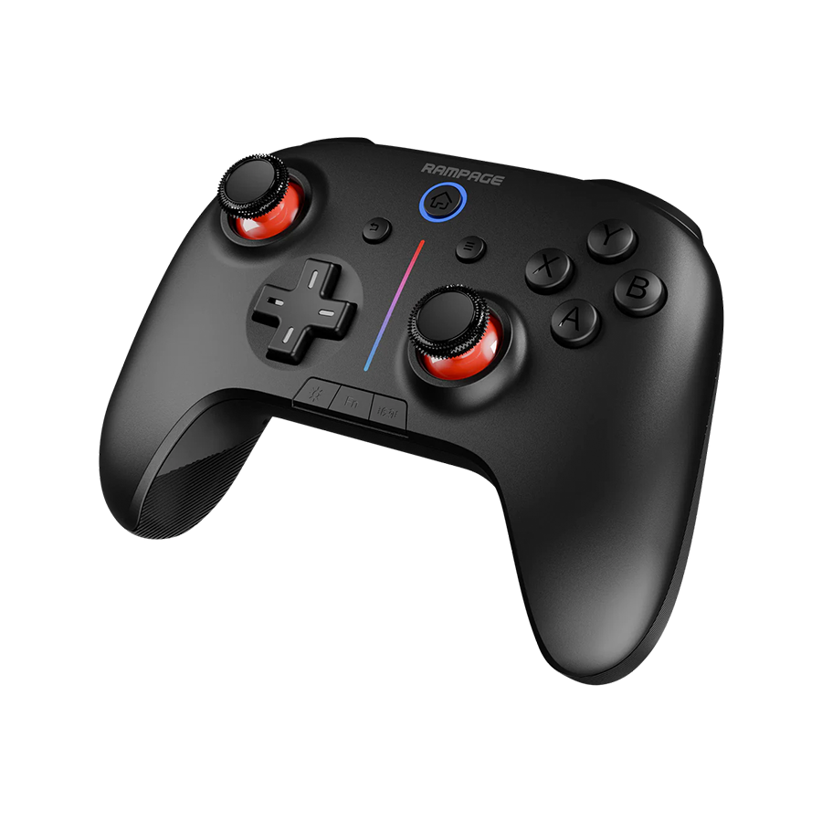 Game Pad gaming RAMPAGE HYDRA Black bluetooth wireles 2.4 GHz PC Gamepad RGB Joypad, 41047 - Image 2