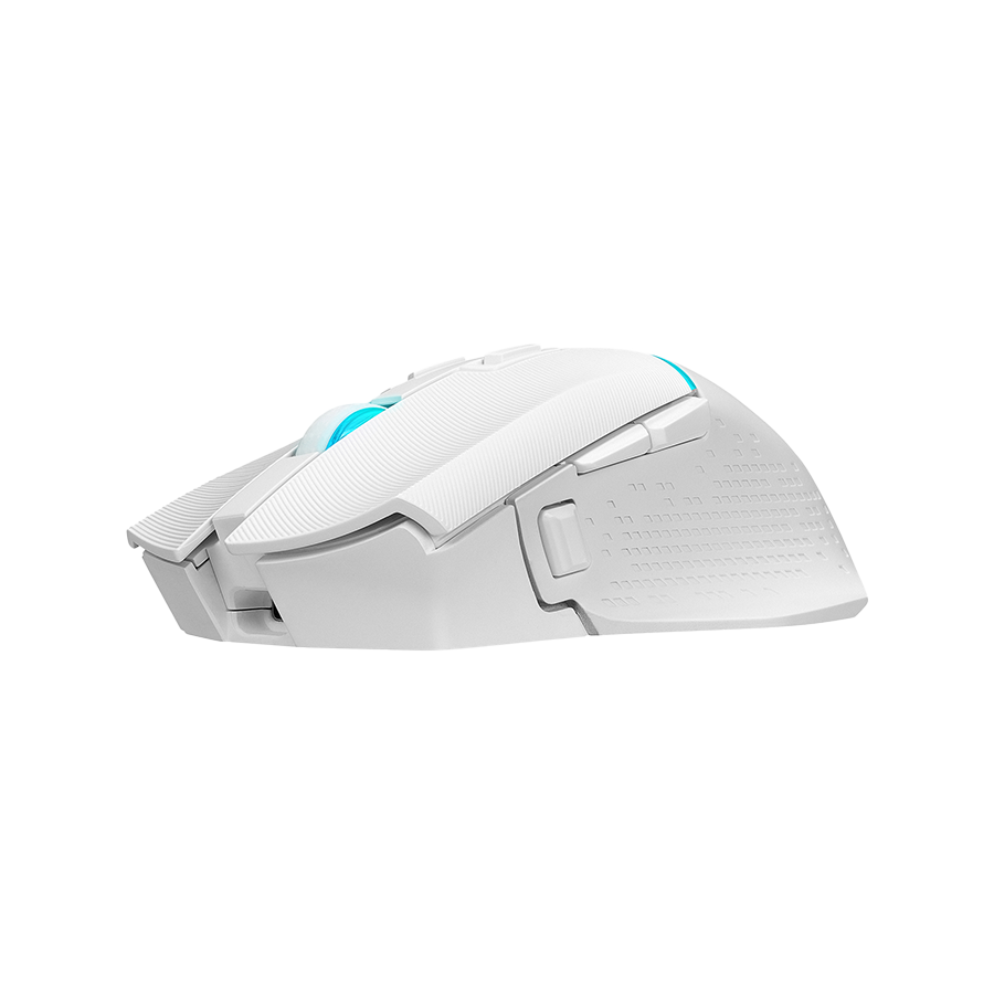 Miš gaming RAMPAGE DROP M3 V2 24000 DPI 3311 Sensor White RGB Rechargeable Wireless 80 Million Huano Switch Gaming Mouse, 42562 - Image 4