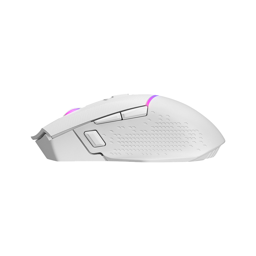 Miš gaming RAMPAGE DROP M3 V2 24000 DPI 3311 Sensor White RGB Rechargeable Wireless 80 Million Huano Switch Gaming Mouse, 42562 - Image 5