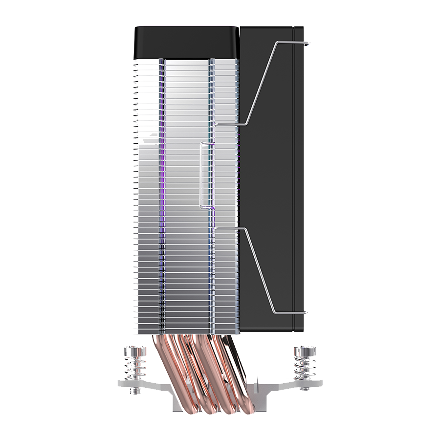 CPU hladnjak RAMPAGE OCTAGON B70 Black 63CFM 12cm ARGB Temperature Display AM5/LGA1700 Compatible Air Cooled CPU Fan, 42541 - Image 3