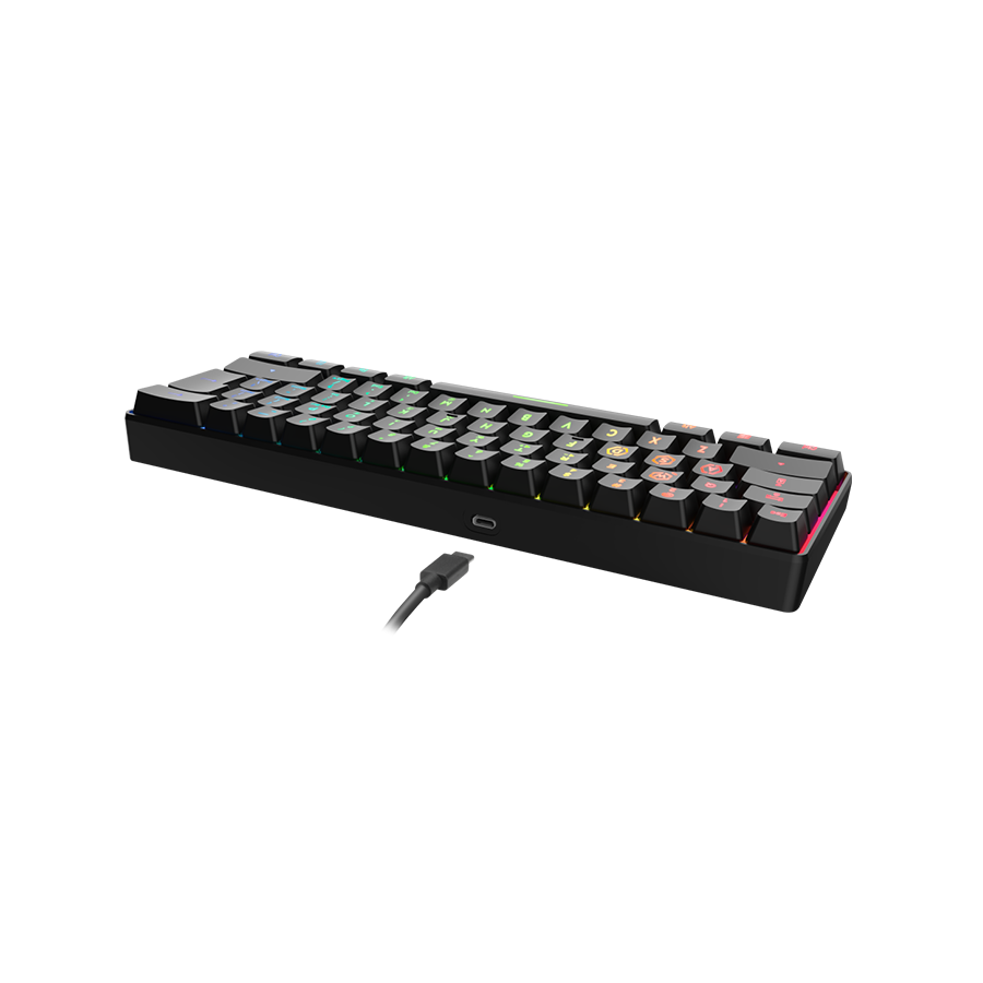 Tastatura SPEEDLINK LETOS RGB 60% Gaming Keyboard, black - US layout, SL-670014-BK-US - Image 2